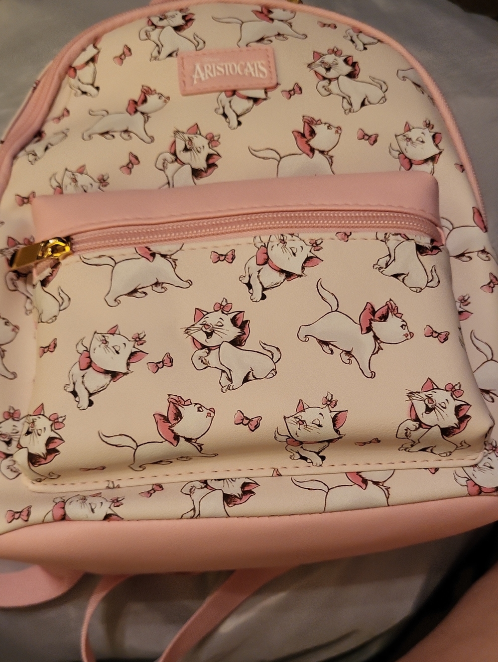Disney Aristocat Marie Patterned Small Backpack Ha M